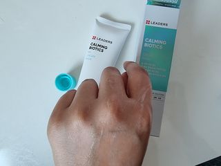 리더스코스메틱 리더스 카밍 바이오틱스 크림 마스크 — 5점을 준 리뷰어가 2021년 6월 올린 사용 사진
