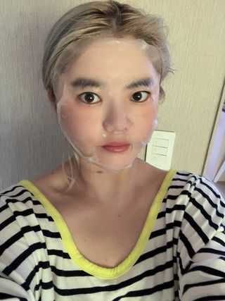 닥터마시멜로 닥터마스멜로 마블러스 아쿠아 클리닉 마스크 — 5점을 준 리뷰어가 2021년 7월 올린 사용 사진