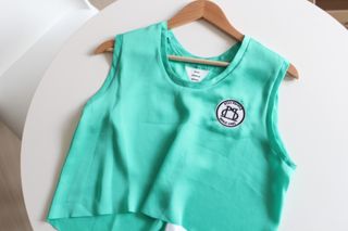 [스테이피플] SILKY SLEEVELESS LOGO TOP — 5점을 준 리뷰어가 2022년 6월 올린 사용 사진