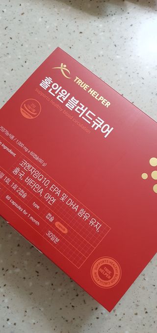 트루헬퍼 홀인원 블러드큐어 혈행+혈압+콜레스테롤 한번에 1박스 1개월 — 5점을 준 리뷰어가 2023년 2월 올린 사용 사진