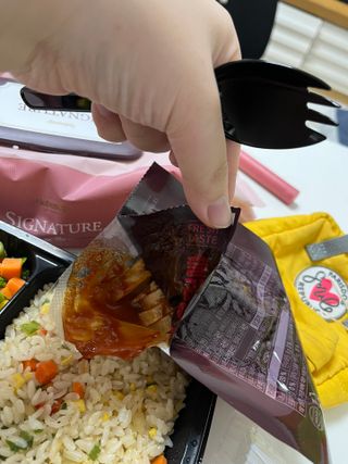 한끼통살 슬라이스 닭가슴살 — 5점을 준 리뷰어가 2023년 2월 올린 사용 사진