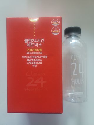 클린24시간 레드박스 1BOX(5포) + 전용보틀(500ml) — 5점을 준 리뷰어가 2024년 1월 올린 사용 사진