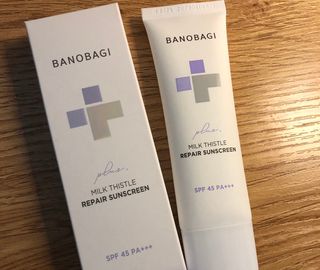 바노바기 코스메틱 바노바기 밀크씨슬 리페어 시카 선스크린 플러스 50ml — 5점을 준 리뷰어가 2023년 2월 올린 사용 사진