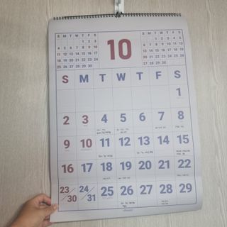 리훈 2023년 레트로 인테리어 벽달력 + 탁상달력 — 5점을 준 리뷰어가 2022년 10월 올린 사용 사진