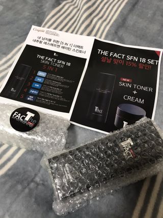 The Fact [5 IN 1] 더 팩트 내추럴 에스에프엔 에이틴 스킨토너 — 5점을 준 리뷰어가 2021년 2월 올린 사용 사진