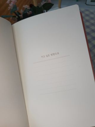 응원과 위로가 필요한 당신에게  리훈 하고싶은말 스터디 플래너 — 5점을 준 리뷰어가 2021년 5월 올린 사용 사진