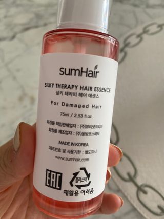 썸헤어 / SUMHAIR 썸헤어 실키 테라피 헤어 에센스 — 5점을 준 리뷰어가 2021년 5월 올린 사용 사진