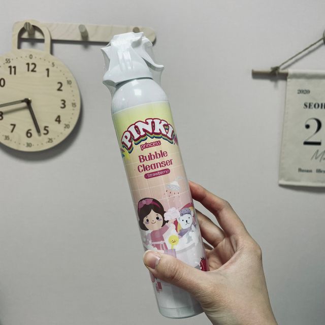 [권브라더스] 목욕놀이 필수템, 핑키공주 유아버블클렌저 300ml 대용량 몽글몽글 구름 속 딸기향 리뷰 사진