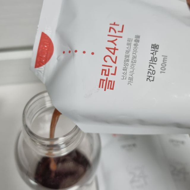 클린24시간 1BOX(5포) + 전용보틀(500ml) 리뷰 사진