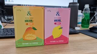 비타앤C 레몬맛, 망고맛 — 5점을 준 리뷰어가 2021년 8월 올린 사용 사진