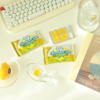 마요라 히말라야 솔트 캔디 2종-페퍼민트 맛, 라임민트 맛 — 5점을 준 리뷰어가 2023년 1월 올린 사용 사진