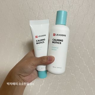 리더스코스메틱 리더스 카밍 바이오틱스 #1등 진정 기획세트 [에센스 워터150ml + 크림 마스크80ml] — 5점을 준 리뷰어가 2022년 9월 올린 사용 사진
