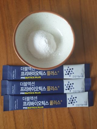 메이준뉴트리 더블액션 프리바이오틱스 플러스+ — 5점을 준 리뷰어가 2021년 5월 올린 사용 사진