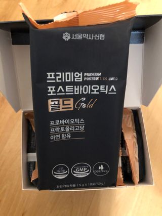 서울약사신협_프리미엄포스트바이오틱스골드_5g x 50포 — 5점을 준 리뷰어가 2021년 3월 올린 사용 사진