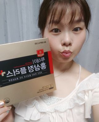 서울약사신협_투데이홍삼정플러스스틱_10g x 30포 — 5점을 준 리뷰어가 2021년 7월 올린 사용 사진