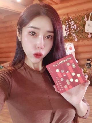 프리마인 귀족의 콜라겐, 92배 흡수율. 럭셔리 프리미엄 셀라브 콜라겐필름 30매 — 5점을 준 리뷰어가 2021년 10월 올린 사용 사진