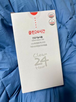 클린24시간 1BOX(5포) + 전용보틀(500ml) — 5점을 준 리뷰어가 2022년 10월 올린 사용 사진