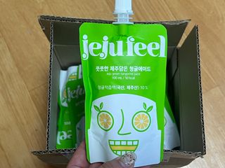 JEJUFEEL 풋풋한 제주담은 청귤에이드 — 5점을 준 리뷰어가 2022년 10월 올린 사용 사진