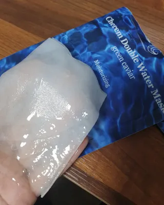 체르엠 그린 케비어 더블워터 마스크팩 5매입  2팩 — 5점을 준 리뷰어가 2021년 11월 올린 사용 사진