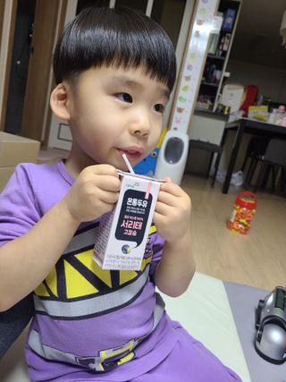 서울에프엔비 온통두유 서리태 고칼슘 190mL — 4.5점을 준 리뷰어가 2021년 11월 올린 사용 사진