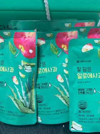서울약사신협 잘 담은 알로애사과_70ml x 30포 — 5점을 준 리뷰어가 2021년 9월 올린 사용 사진