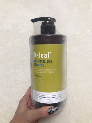 달리프 진저 베러 퍼퓸 탈모 완화 샴푸 1000ml 향 3종 — 5점을 준 리뷰어가 2021년 1월 올린 사용 사진