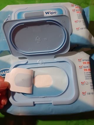 햅스 세균없는 주방 대형 2팩, HAPS sanitizer wipe — 5점을 준 리뷰어가 2022년 1월 올린 사용 사진