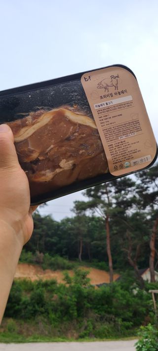 백석푸드시스템 프리미엄 마늘돼지 불고기 — 5점을 준 리뷰어가 2021년 6월 올린 사용 사진
