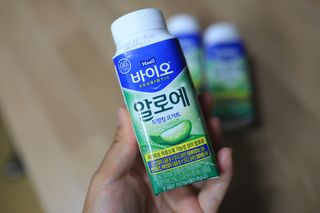 LIVE 매일바이오 알로에 드링킹 요거트 — 4.5점을 준 리뷰어가 2022년 4월 올린 사용 사진