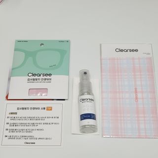 클리어씨 겨울 필수템 김서림방지 SET [안티포그 안경닦이 + 안경세정제 + 초극세사 패턴 클리너] — 5점을 준 리뷰어가 2022년 1월 올린 사용 사진