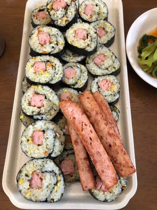 해풀잎 누구나 김밥*1ea [(혼합야채 35g *1ea,  김밥김 (5g, 5ea),  양념간장 (6g, 5ea), 참기름(5g, 2ea)] — 5점을 준 리뷰어가 2022년 7월 올린 사용 사진