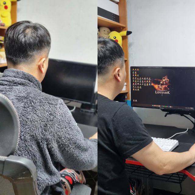MF[루나랩] 벽면밀착 스페이스 세이빙 듀얼 모니터암 거치대 리뷰 사진
