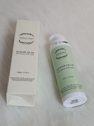 술람미네이처 자연주의 화장품ㅣ속보습 충전 + 민감/트러블 피부 진정 - 알로에 듬뿍 수분 크림 50ml — 5점을 준 리뷰어가 2022년 5월 올린 사용 사진