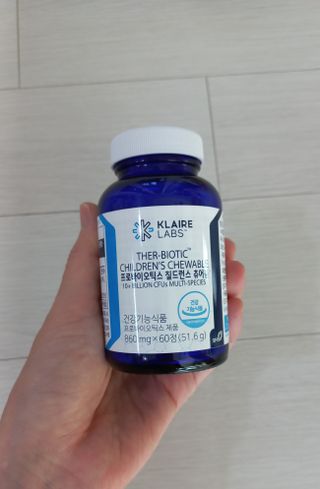 [Dr.PNT] 닥터피엔티 프로바이오틱스 칠드런스 츄어블 / 2개월분 — 5점을 준 리뷰어가 2023년 1월 올린 사용 사진