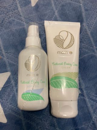 mom e 맘이 내추럴 베이비 케어 크림+바디오일 — 3.5점을 준 리뷰어가 2021년 1월 올린 사용 사진
