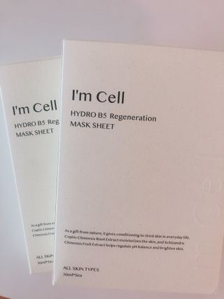 아이엠셀 하이드로 B5 리제너레이션 마스크시트 — 4점을 준 리뷰어가 2021년 4월 올린 사용 사진