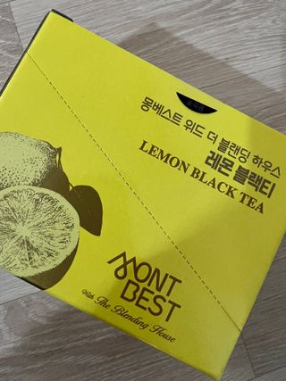 몽베스트 위드더 블랜딩 하우스 _레몬 블랙티 — 5점을 준 리뷰어가 2022년 12월 올린 사용 사진