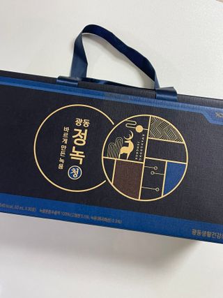 광동생활건강 [광동] 바르게 만든 녹용, 광동정녹청 30포. — 5점을 준 리뷰어가 2023년 2월 올린 사용 사진