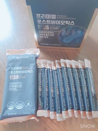 서울약사신협_프리미엄포스트바이오틱스골드_5g x 50포 — 5점을 준 리뷰어가 2021년 4월 올린 사용 사진