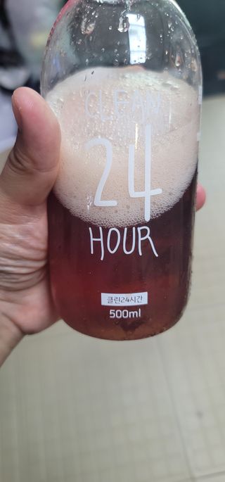클린24시간 1BOX(5포) + 전용보틀(500ml) — 5점을 준 리뷰어가 2022년 9월 올린 사용 사진