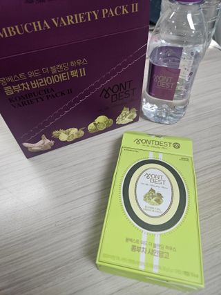 몽베스트 [MONTBEST] 330mL 20병 & 블랜딩 콤부차 달콤 4종 — 5점을 준 리뷰어가 2024년 11월 올린 사용 사진