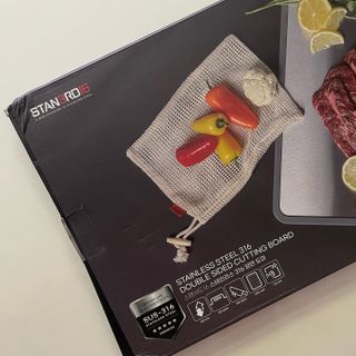 스탠서드16 스테인리스 316 양면 도마 — 5점을 준 리뷰어가 2022년 8월 올린 사용 사진