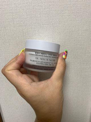 플레라디 에델바이스 인리치드 머랭 크림 — 5점을 준 리뷰어가 2021년 7월 올린 사용 사진