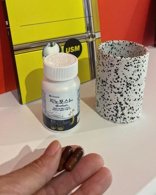 프리마인 홍삼의 강력한 에너지, 이제는 흡수율을 높인 최첨단 캡슐로 간편하게 초고속 충전하세요. — 4.5점을 준 리뷰어가 2022년 11월 올린 사용 사진