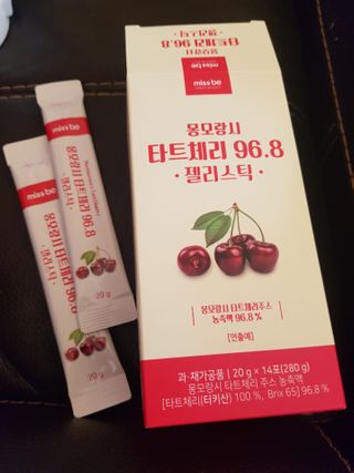 미스비 몽모랑시 타트체리 96.8 젤리스틱 — 5점을 준 리뷰어가 2021년 2월 올린 사용 사진