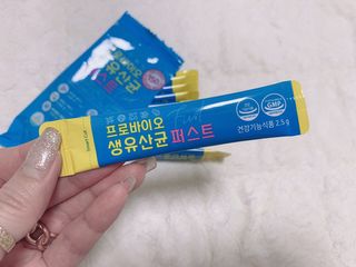헬스업 핼스업 프로바이오 생유산균 퍼스트 — 5점을 준 리뷰어가 2021년 1월 올린 사용 사진