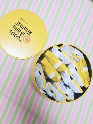 서울약사신협 프리미엄비타민C1000_2.5G x 100포 — 5점을 준 리뷰어가 2021년 1월 올린 사용 사진