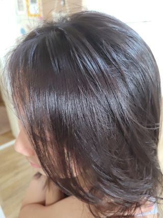 [유니프] 헤어 샤이니 핑크 컬러 트리트먼트240g — 5점을 준 리뷰어가 2023년 10월 올린 사용 사진