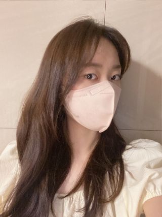 [애니가드] 셋업 메베마스크라이트  (대형 4컬러 + 중형 4컬러) — 5점을 준 리뷰어가 2022년 7월 올린 사용 사진