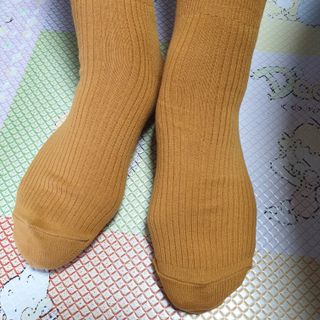 [사이즈가 있는 양말 필로이] 남/여 골지 발목 양말 4족 세트 남【S, M, L, XL】여【S, M, L】_컬러 랜덤 — 5점을 준 리뷰어가 2022년 6월 올린 사용 사진